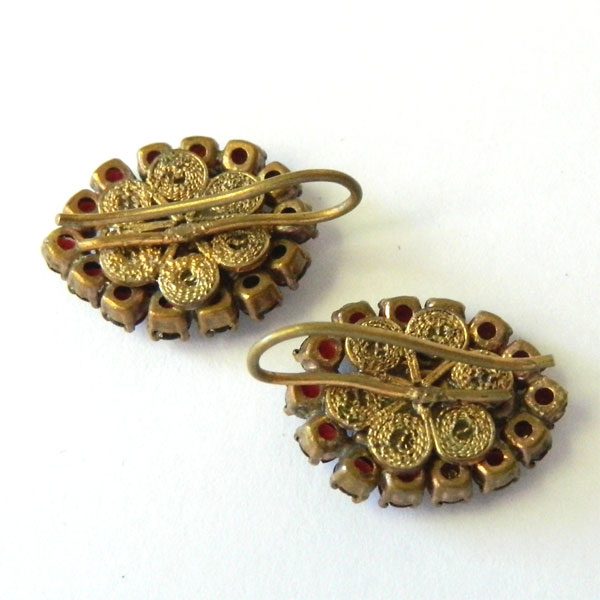 Antique garnet earrings