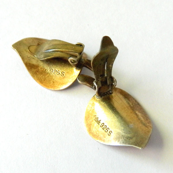 Art Deco enameled earrings