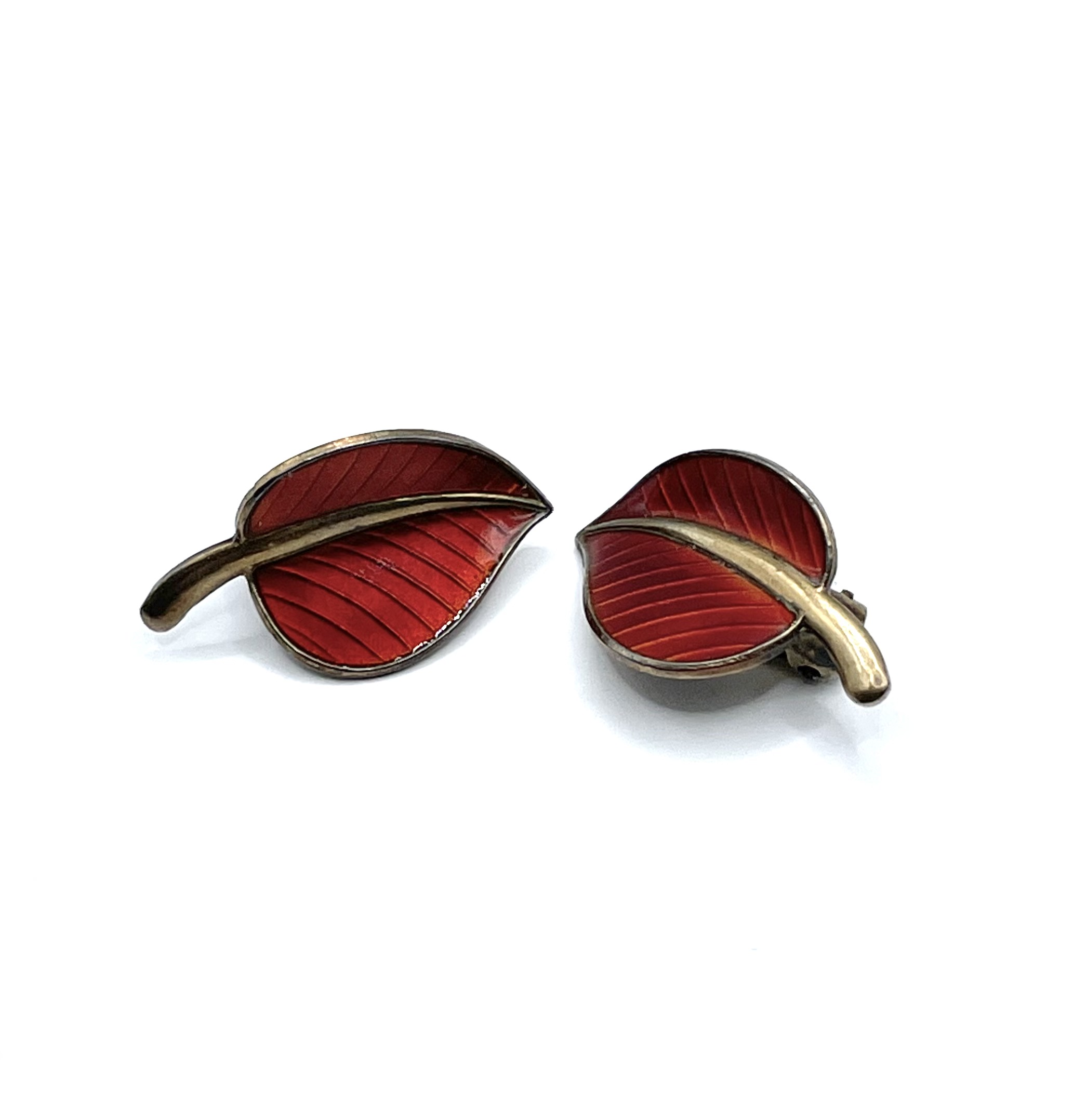 Art Deco enameled earrings