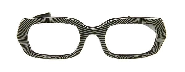 op art psychedelic mod eyeglass frames