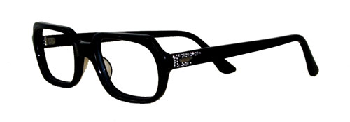 Vintage rhinestone studded eyeglass frames