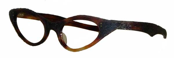 womens vintage green cateye eyeglass frames
