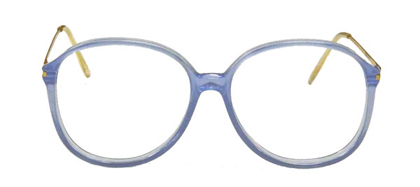 Powder blue 1980s eyeglass frames