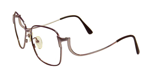Light purple 1980s wire frame eyeglasses