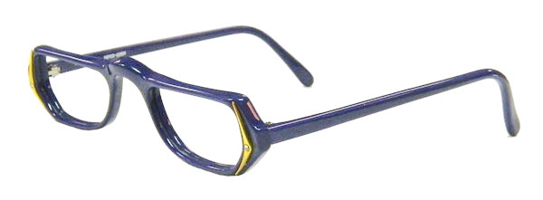 Blue 1980's reading glass frames