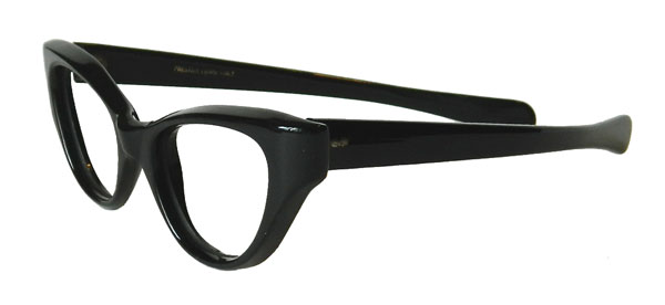 Womens 1960's black cateye eyeglasses