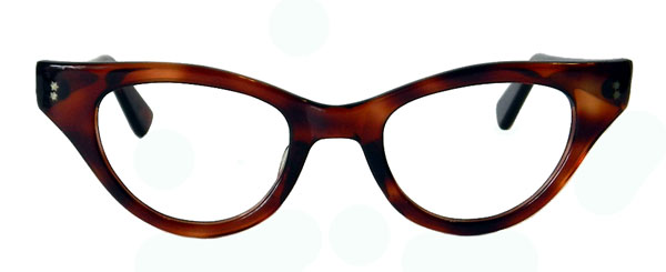 vintage amber eyeglass frames