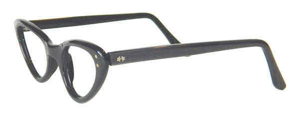 1950's rhinestone cat eye eyeglass frames