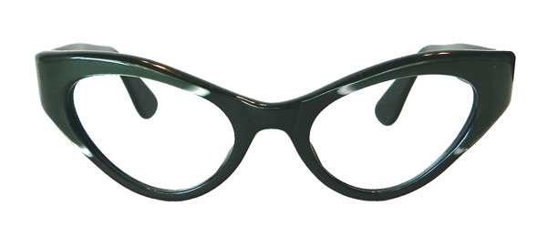 Vintage 1960's basic black womens eyeglass frames