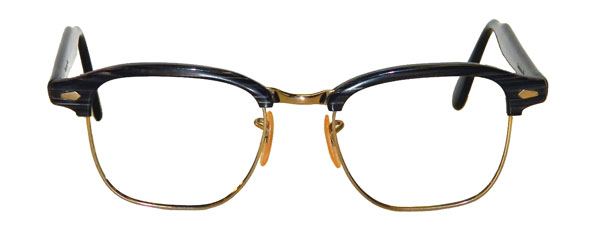 vintage 1960's mens Malcolm X style eyeglasses