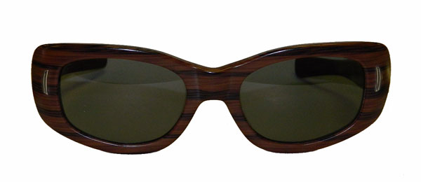vintage 1960's woodgrain sunglasses
