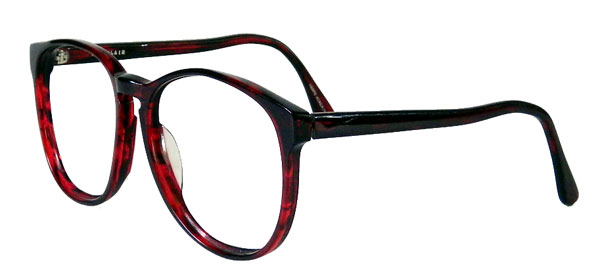 Red 1980s eyeglasses