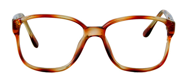 1980's amber eyeglass frames