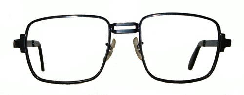 Men's 1970's black wire eyeglass frames
