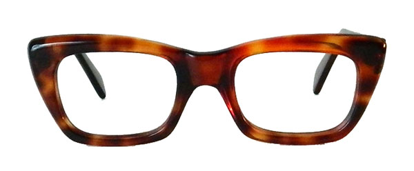 vintage mens amber eyeglasses