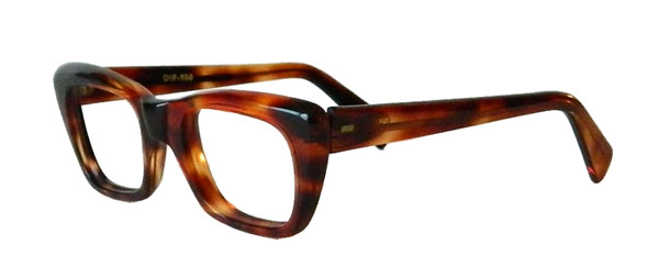 1960's amber eyeglass frames