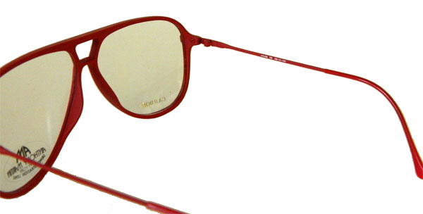 red aviator eyeglasses