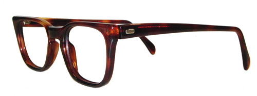 Vintage men's amber eyeglass frames