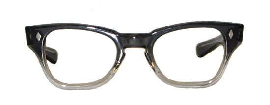 1950's grey fade eyeglass frames