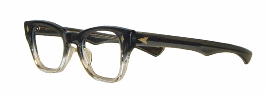 1950's grey fade eyeglass frames