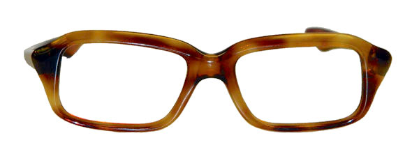 vintage amber color eyeglass frames