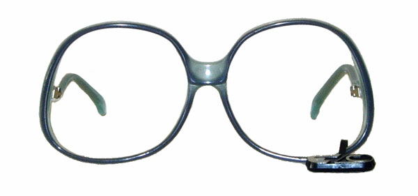 Vintage 1970's womens blue eyeglass frames
