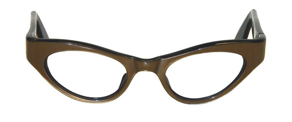 vintage copper cat eye eyeglass frames