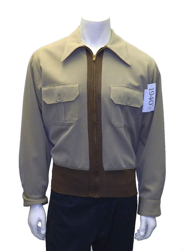 1940's gabardine gaucho style ricky jacket