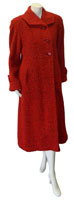 1950s red swing coat