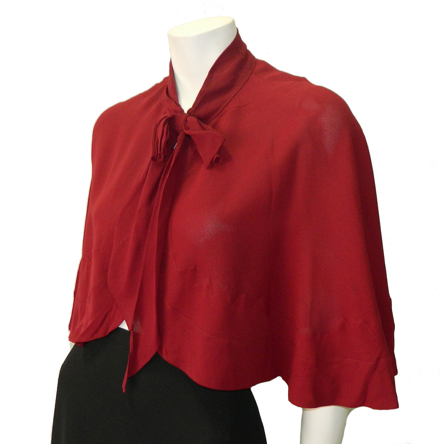 1930s rayon capelet