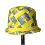 1960s yellow cloche hat