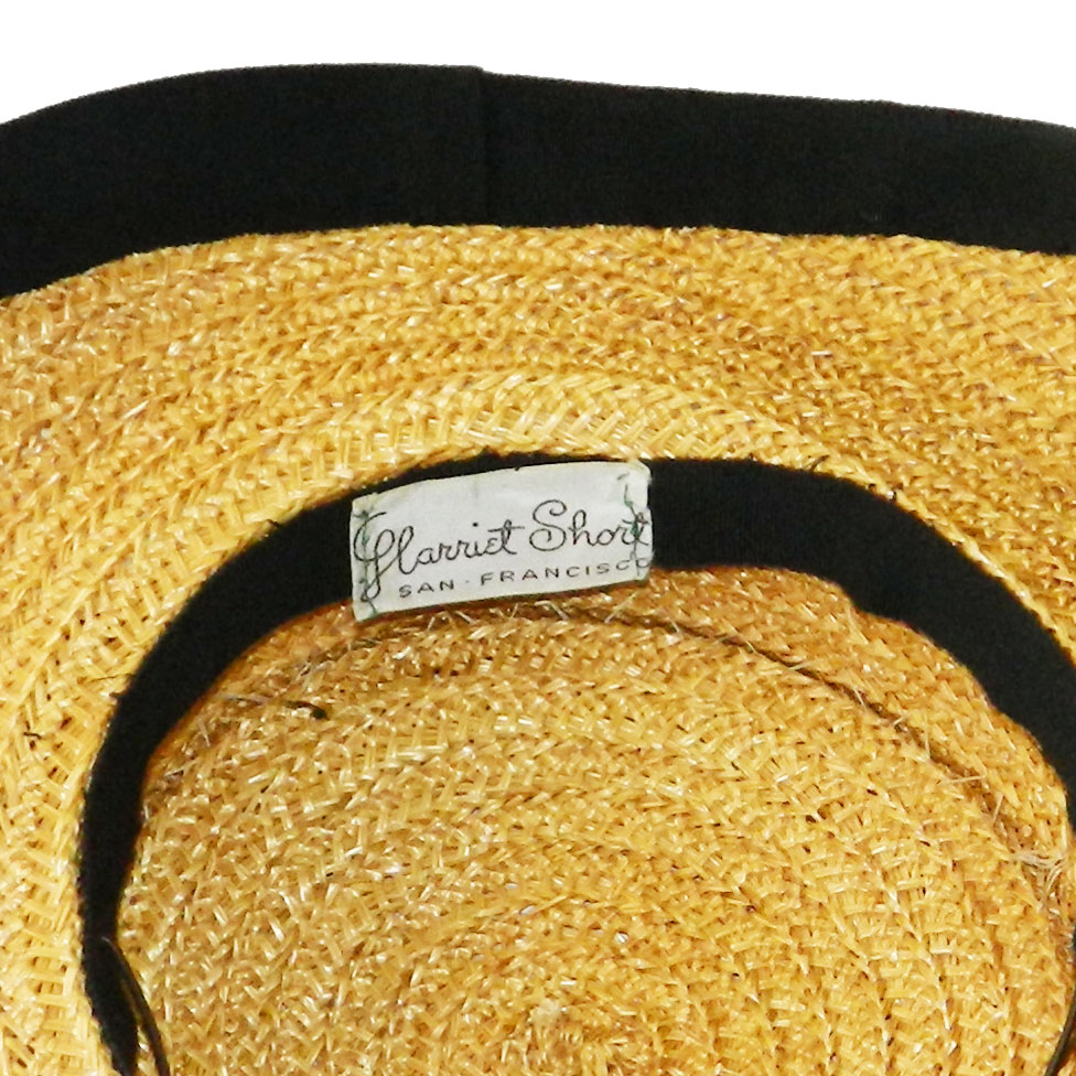 vintage straw sun hat
