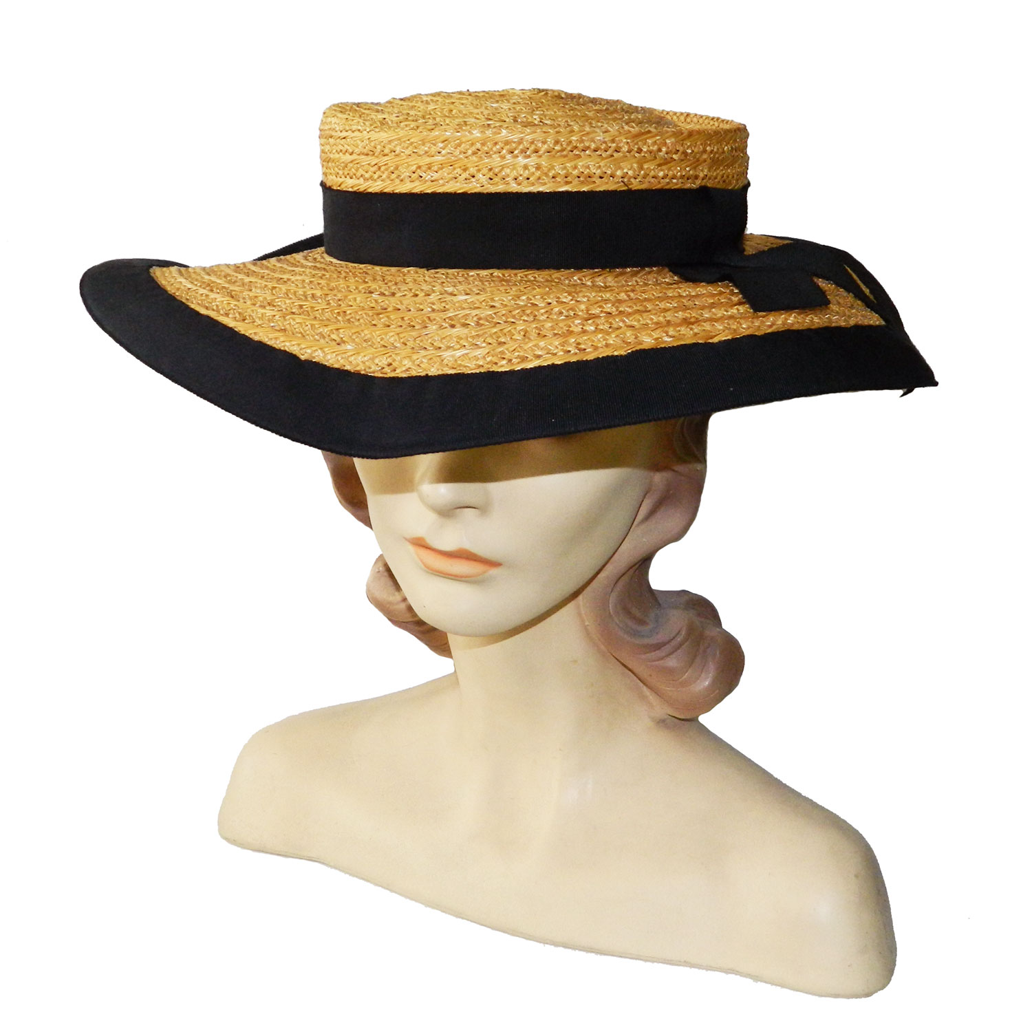 1950s staw hat