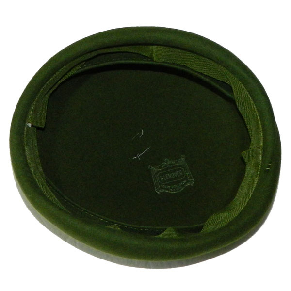 1960's green pill box hat