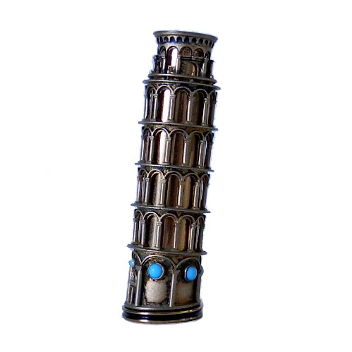 Leaning Tower of Pisa lipstick holder