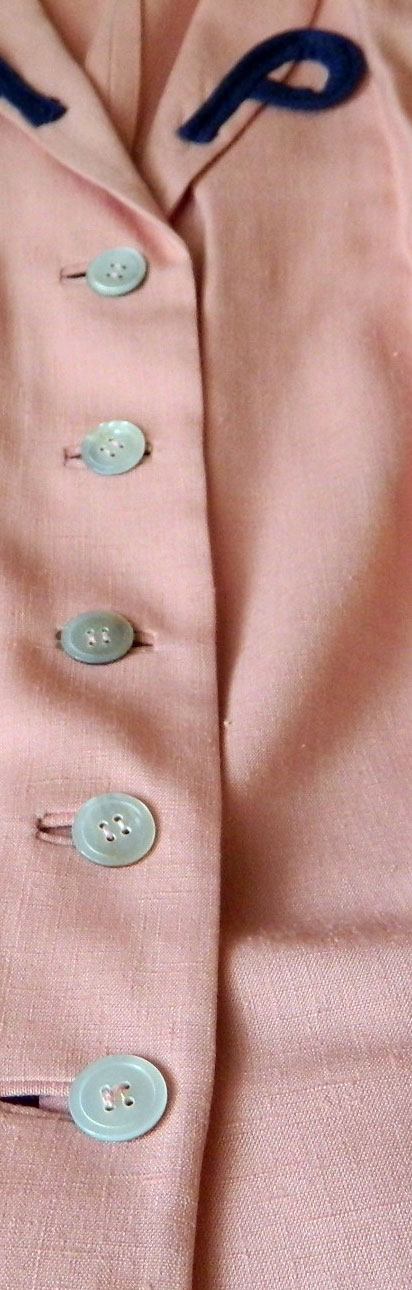 1950's pink linen suit