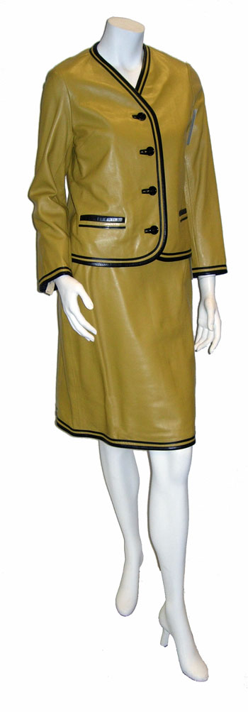 1960's Anne Klein leather suit