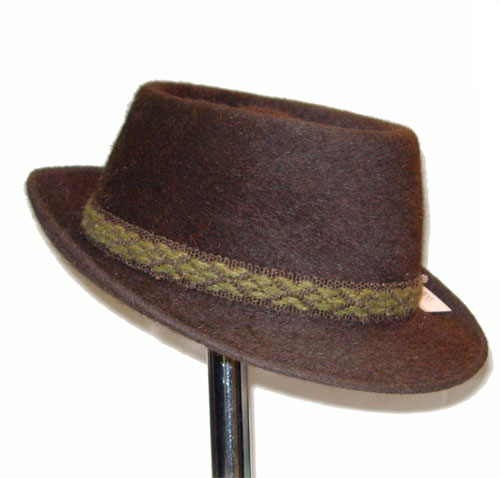 Vintage mohair porkpie hat