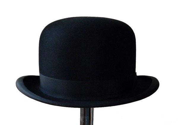 Vintage Black Derby Hat