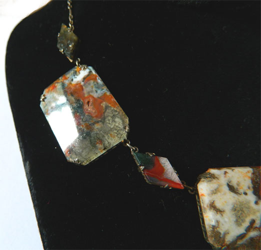 Sterling agate necklace