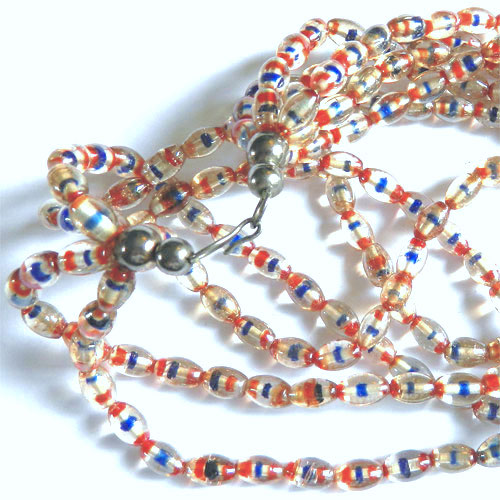 Multi strand beaded necklace