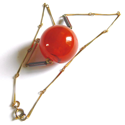 spherical pendant necklace