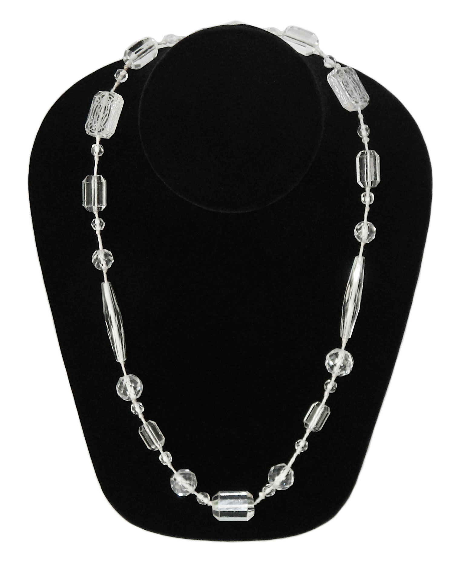 vintage cut crystal necklace