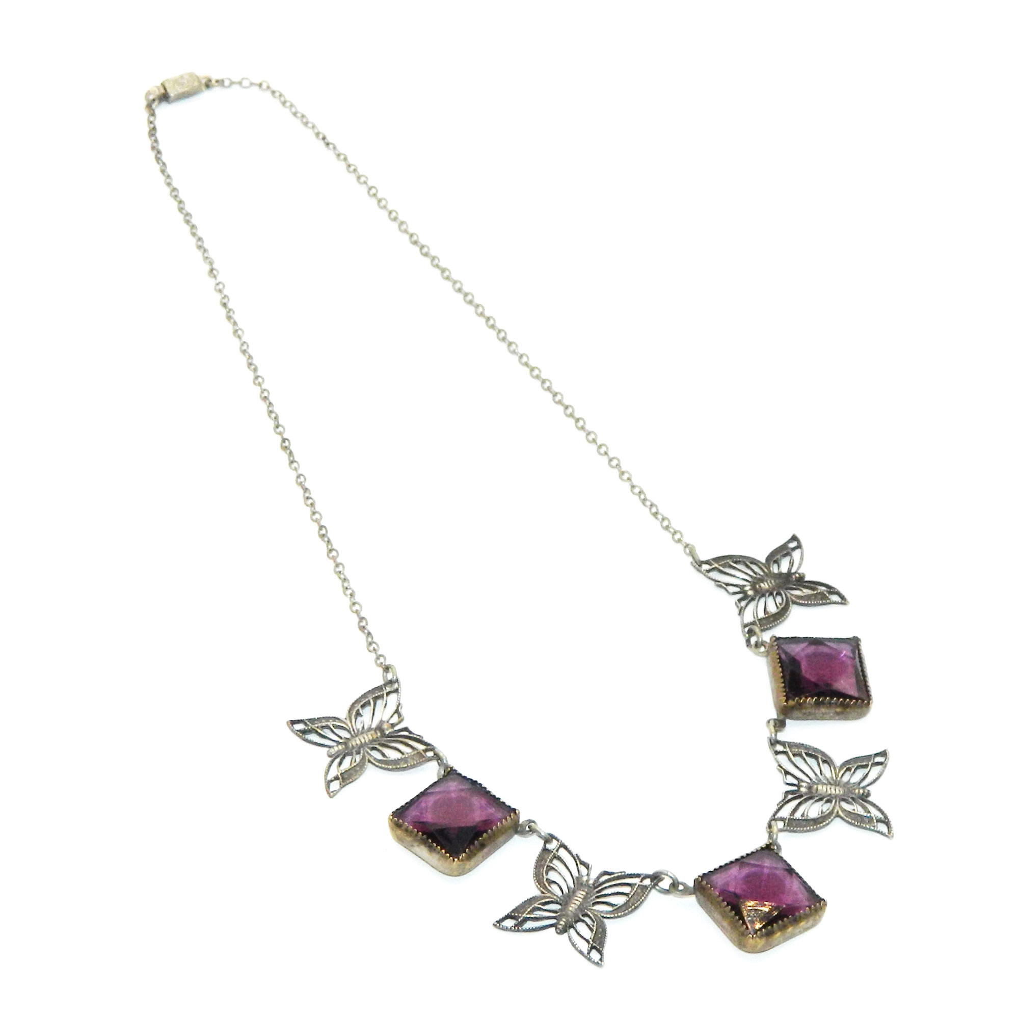 1920's butterfly necklace