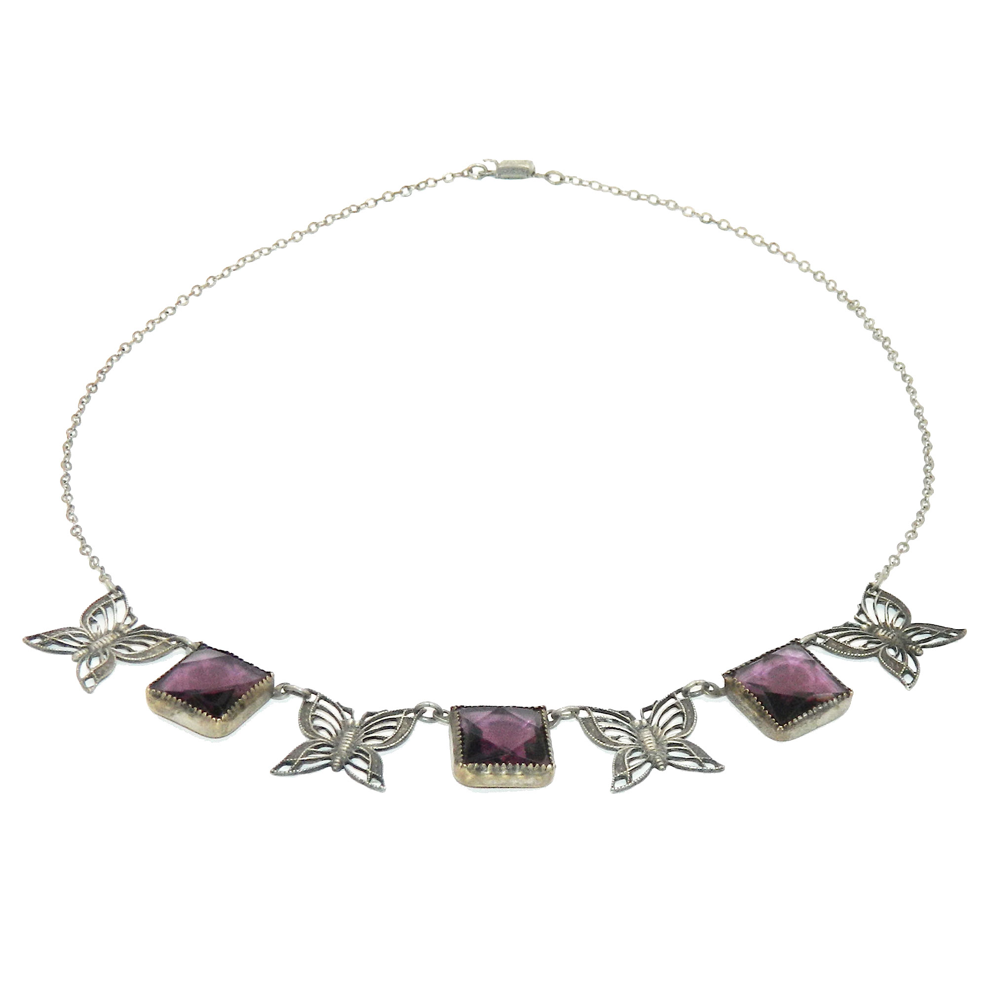 1920's butterfly necklace