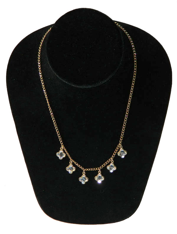 Rhinestone pendant necklace