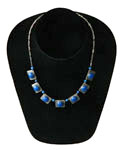 Sterling silver lapis necklace