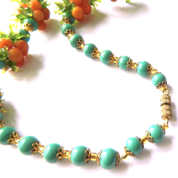 Venetian Glass Beaded Fruit Necklace
