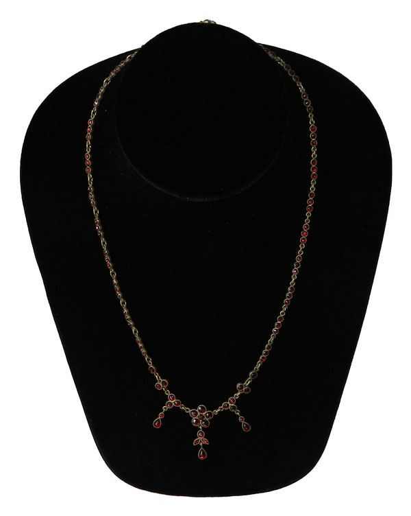 Antique garnet necklace
