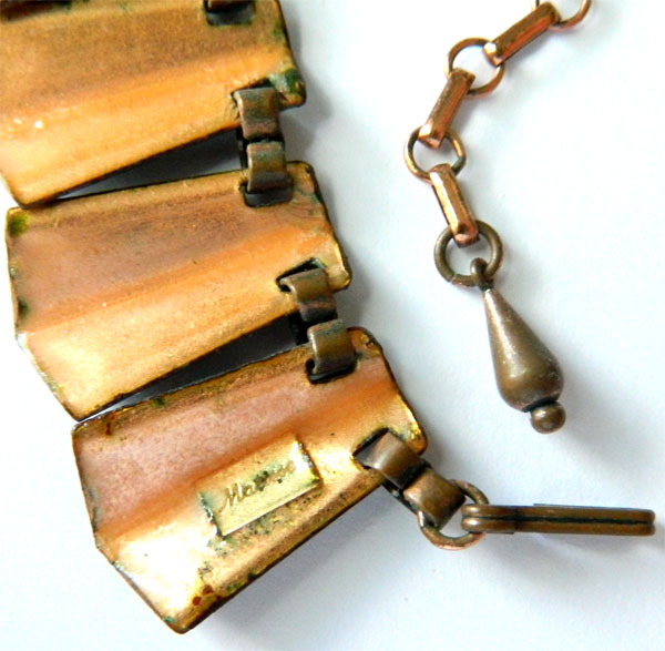 1950's enameled copper Necklace